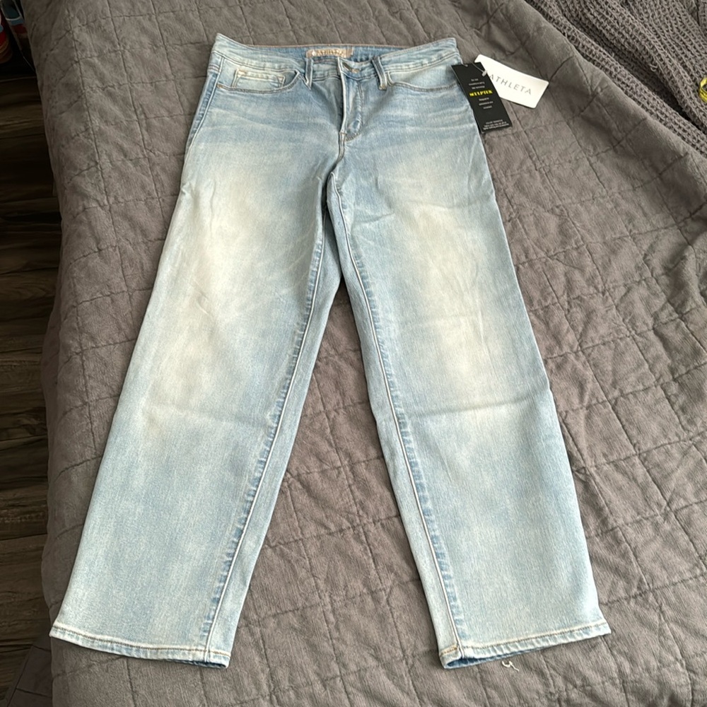 Athleta Sculptek Slim Straight Jean